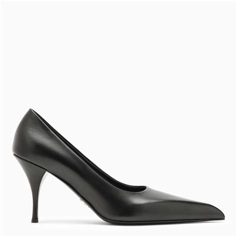 prada black pointed pumps|prada classic black pumps.